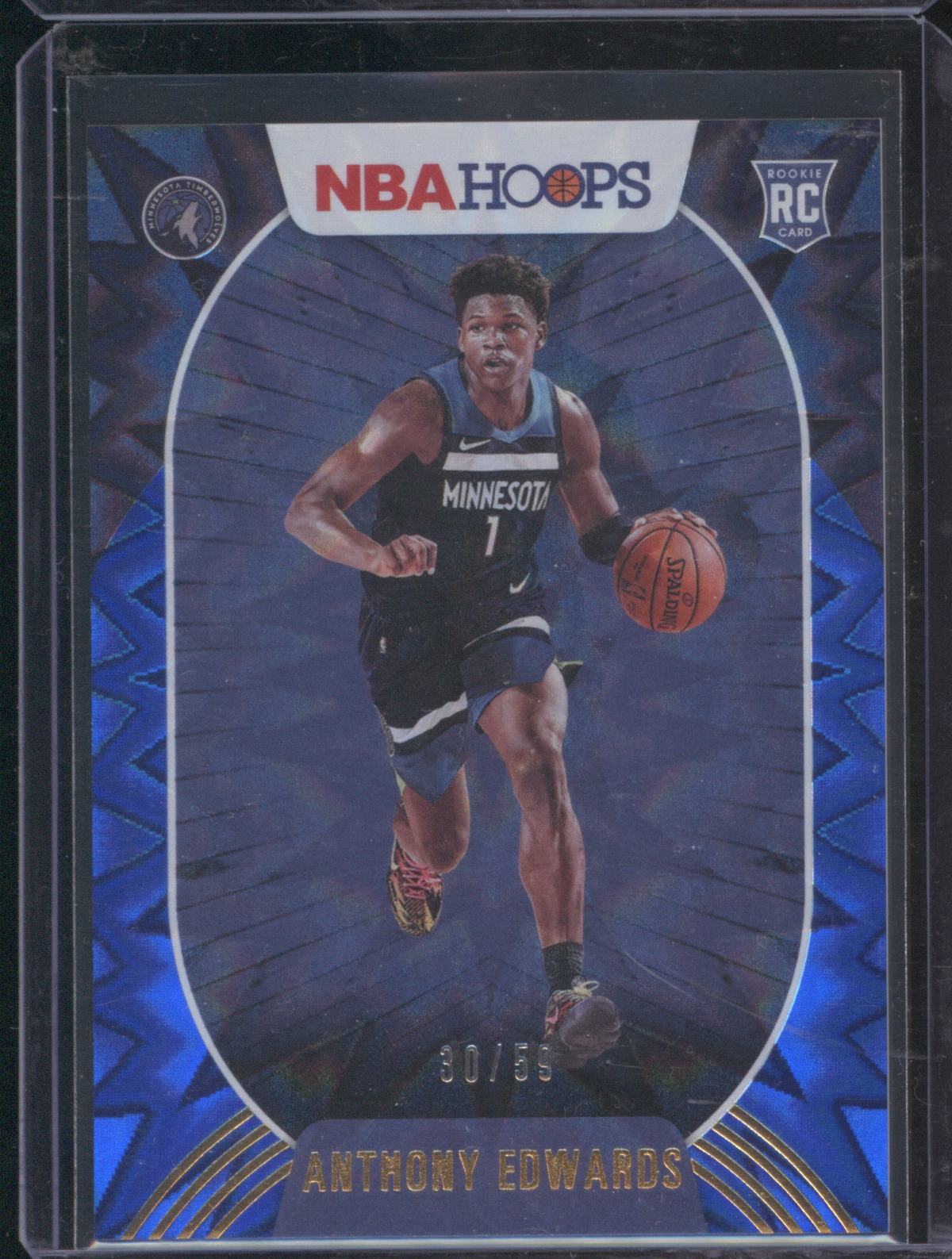 2020-21 Panini NBA Hoops #216 Anthony Edwards — front