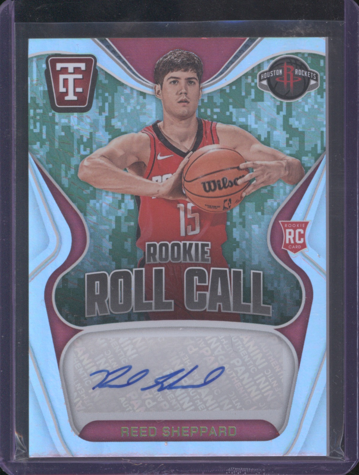 2024-25 Panini Totally Certified #RC-SHP Reed Sheppard Rookie Roll Call — front