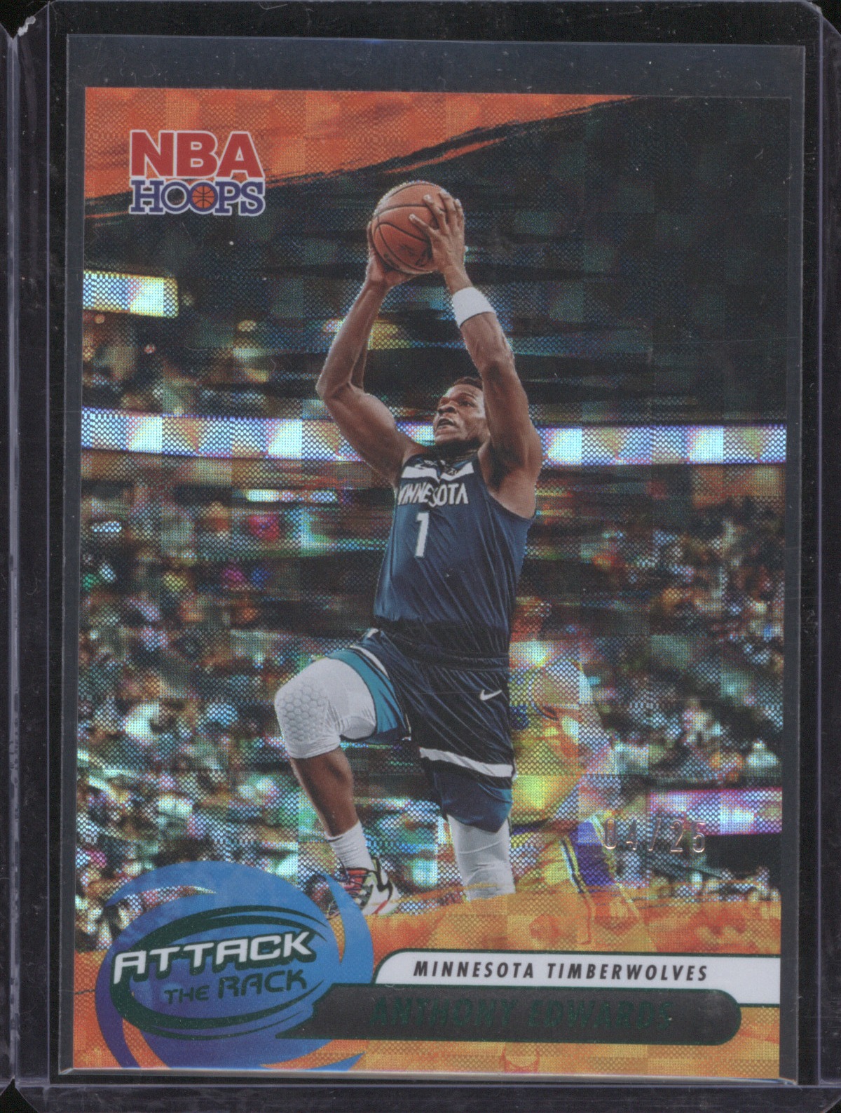 2023-24 Panini NBA Hoops #9 Anthony Edwards Attack The Rack — front