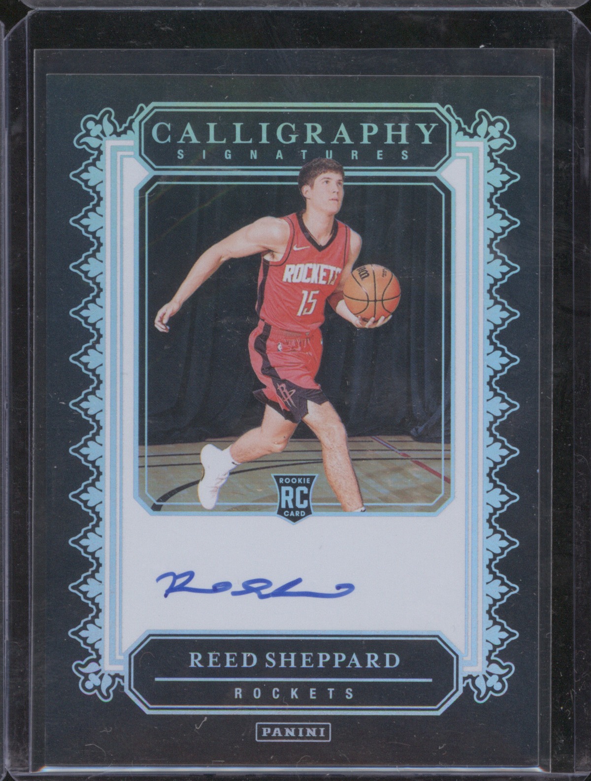 2024-25 Panini Silhouette Calligraphy Signatures #CAL-SHP Reed Sheppard — front