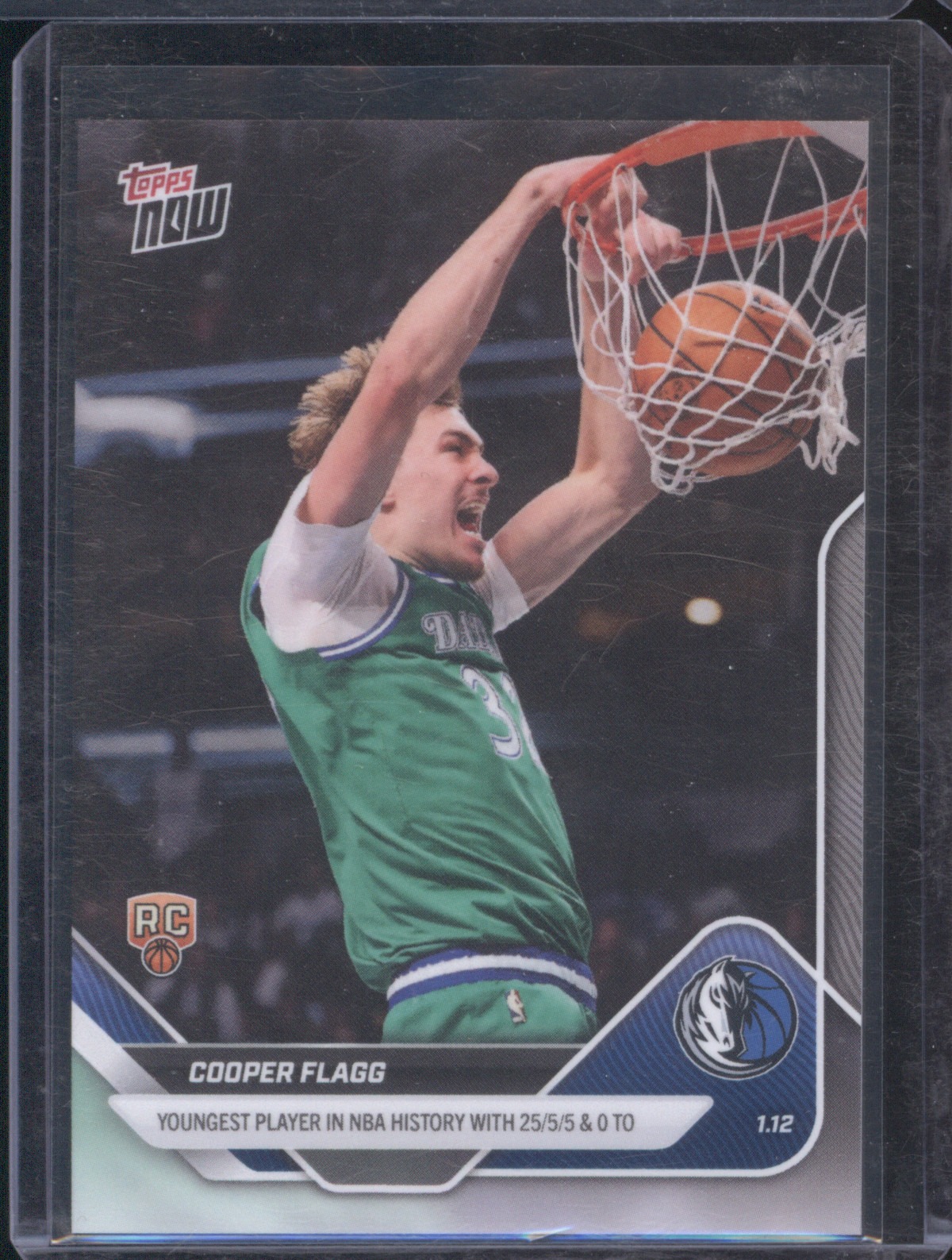 2025-26 Topps Now #124 Cooper Flagg — front