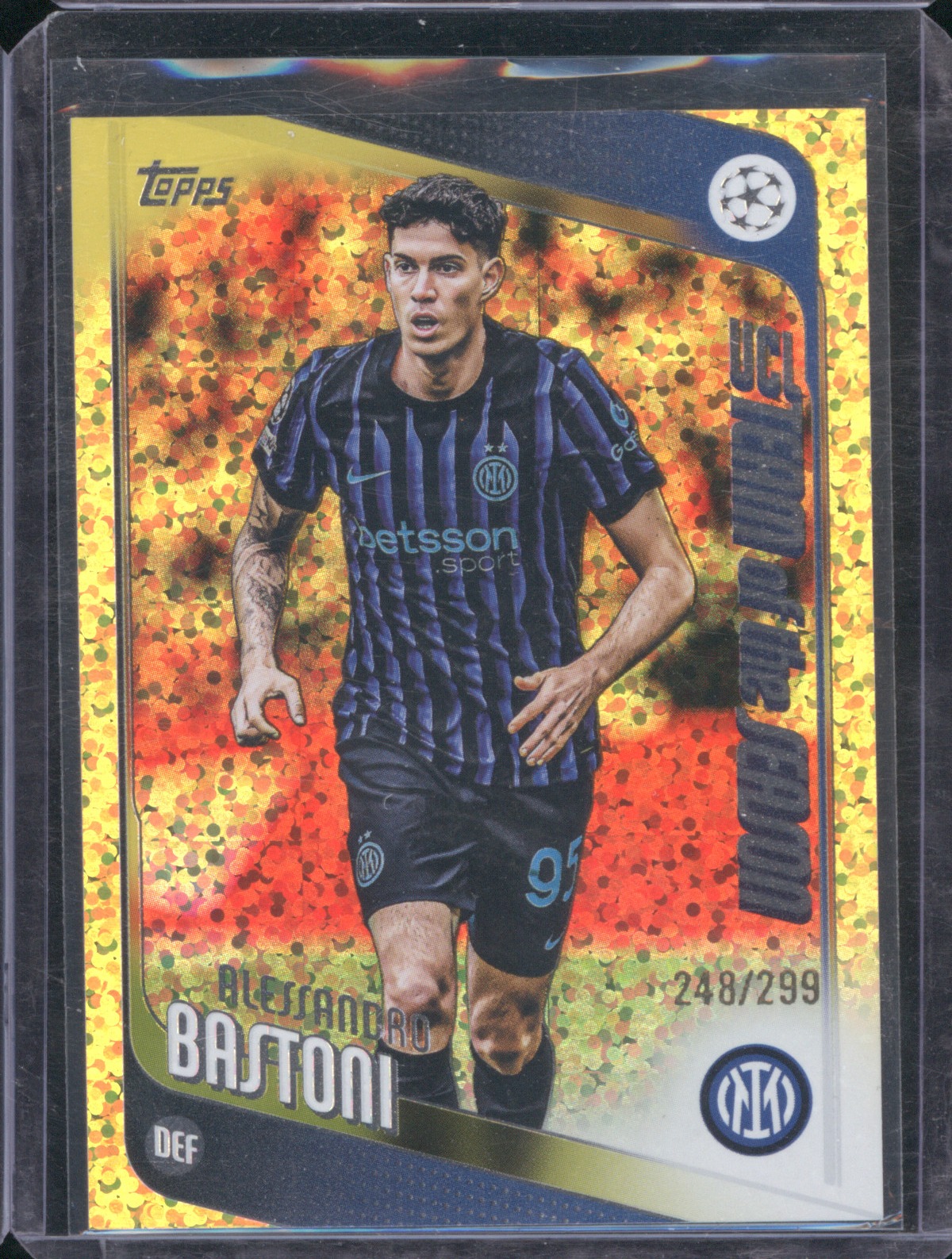 2025-26 Topps UEFA Club Competitions #143 Alessandro Bastoni Inter Milan — front