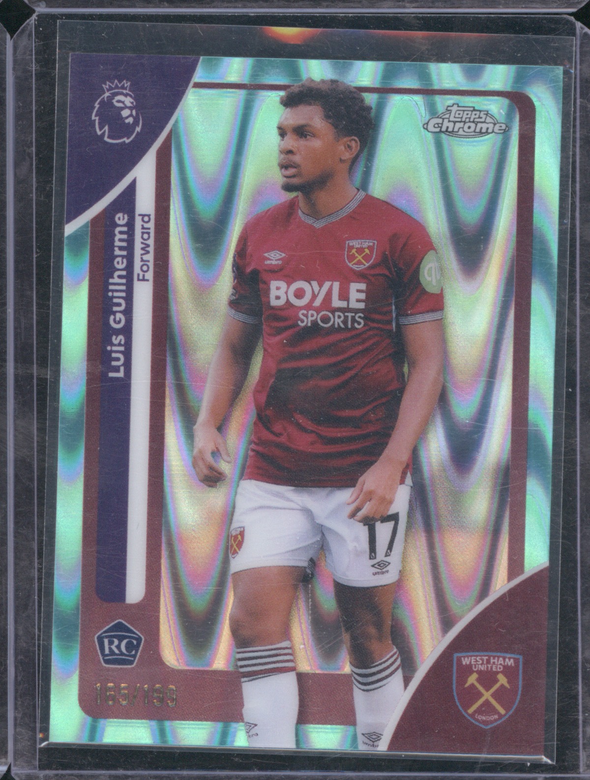 2025-26 Topps Chrome Premier League #185 Luis Guilherme — front