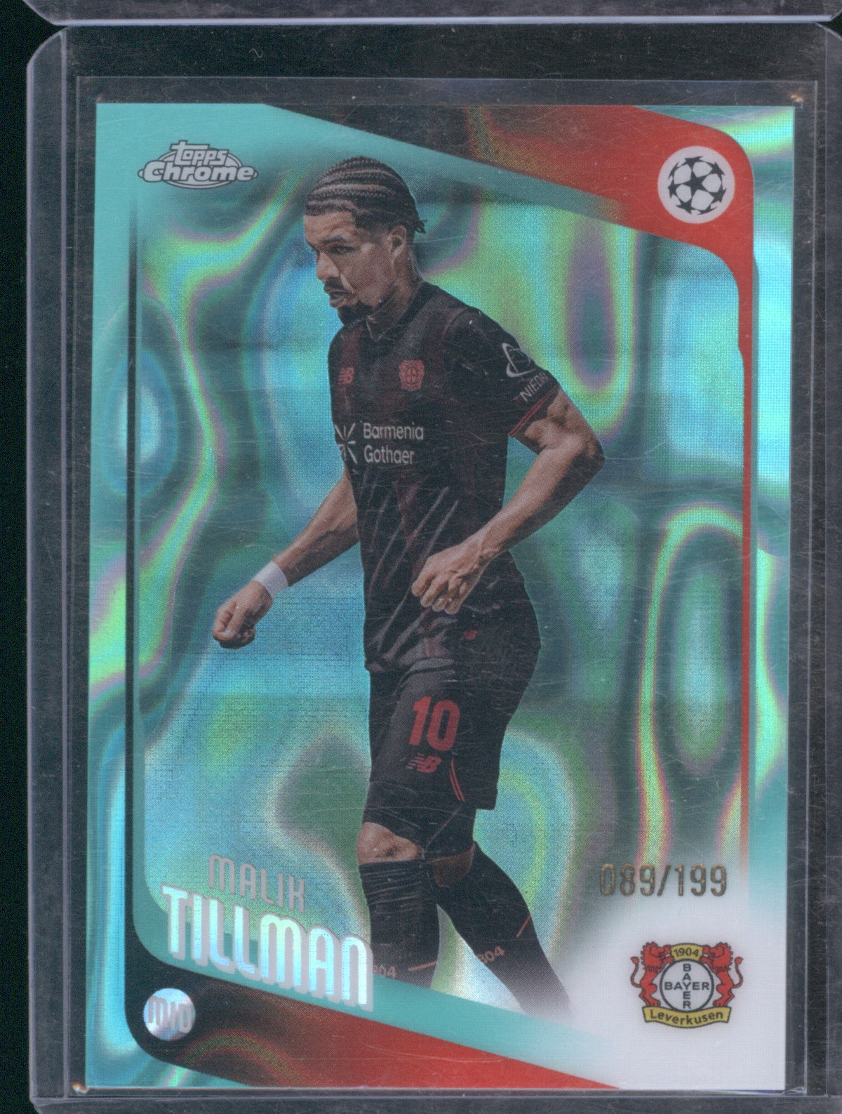2025-26 Topps Chrome UEFA Club Competitions #24 Malik Tillman — front