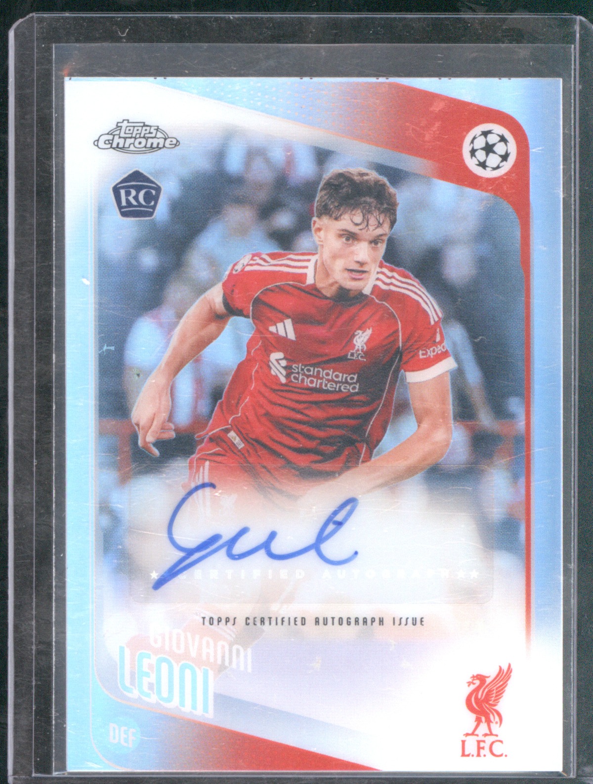 2025-26 Topps Chrome UEFA Club Competitions #CA-GL Giovanni Leoni — front