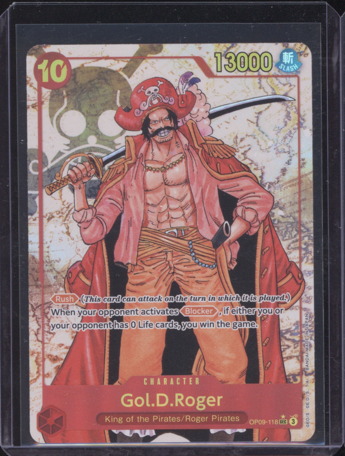 Bandai One Piece Card Game OP09-118 Gol.D.Roger — front