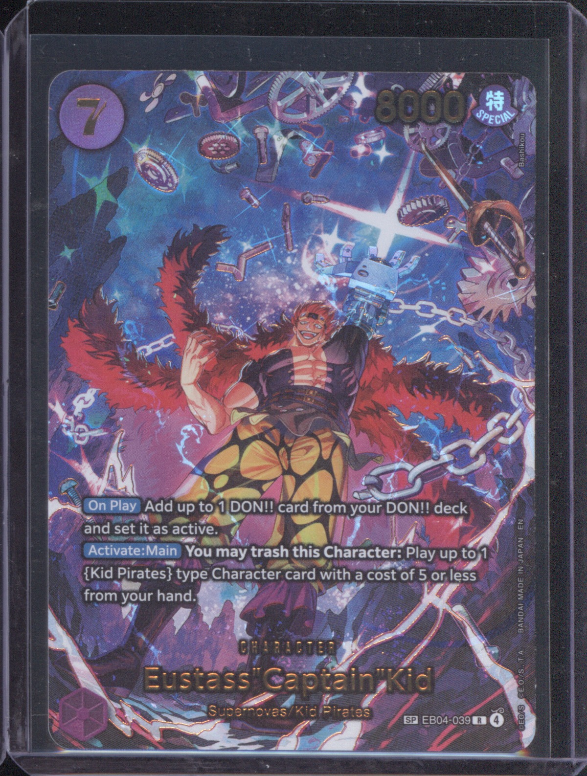 One Piece Card Game EB04-039 Eustass "Captain" Kid — front