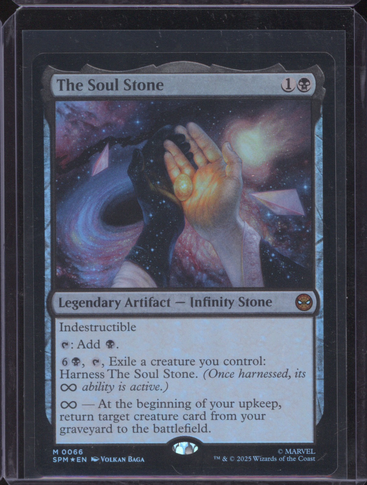2025 Magic The Gathering Marvel's Spider-Man #66 The Soul Stone — front