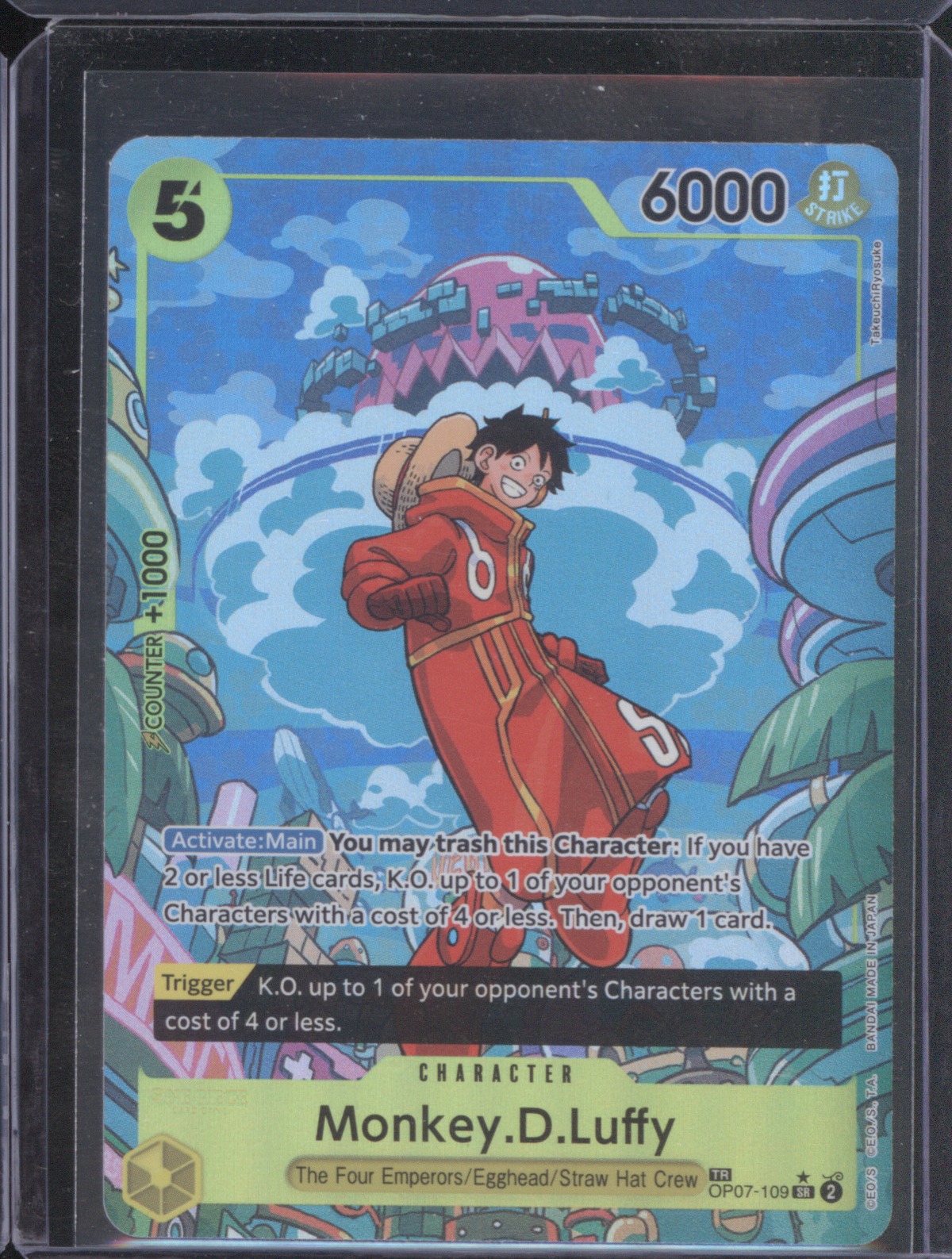 2024 One Piece Two Legends Treasure Rare #OP07-109 Monkey.D.Luffy — front