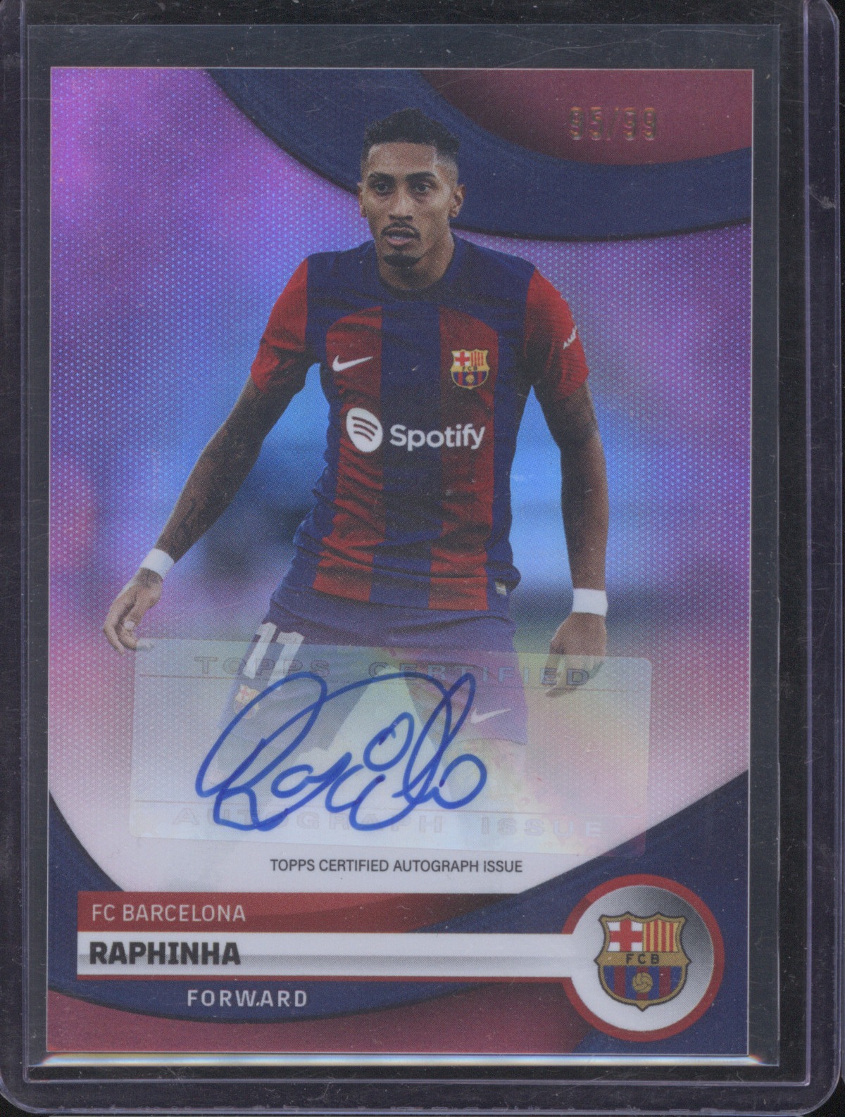 2024-25 Topps FC Barcelona #18 Raphinha — front