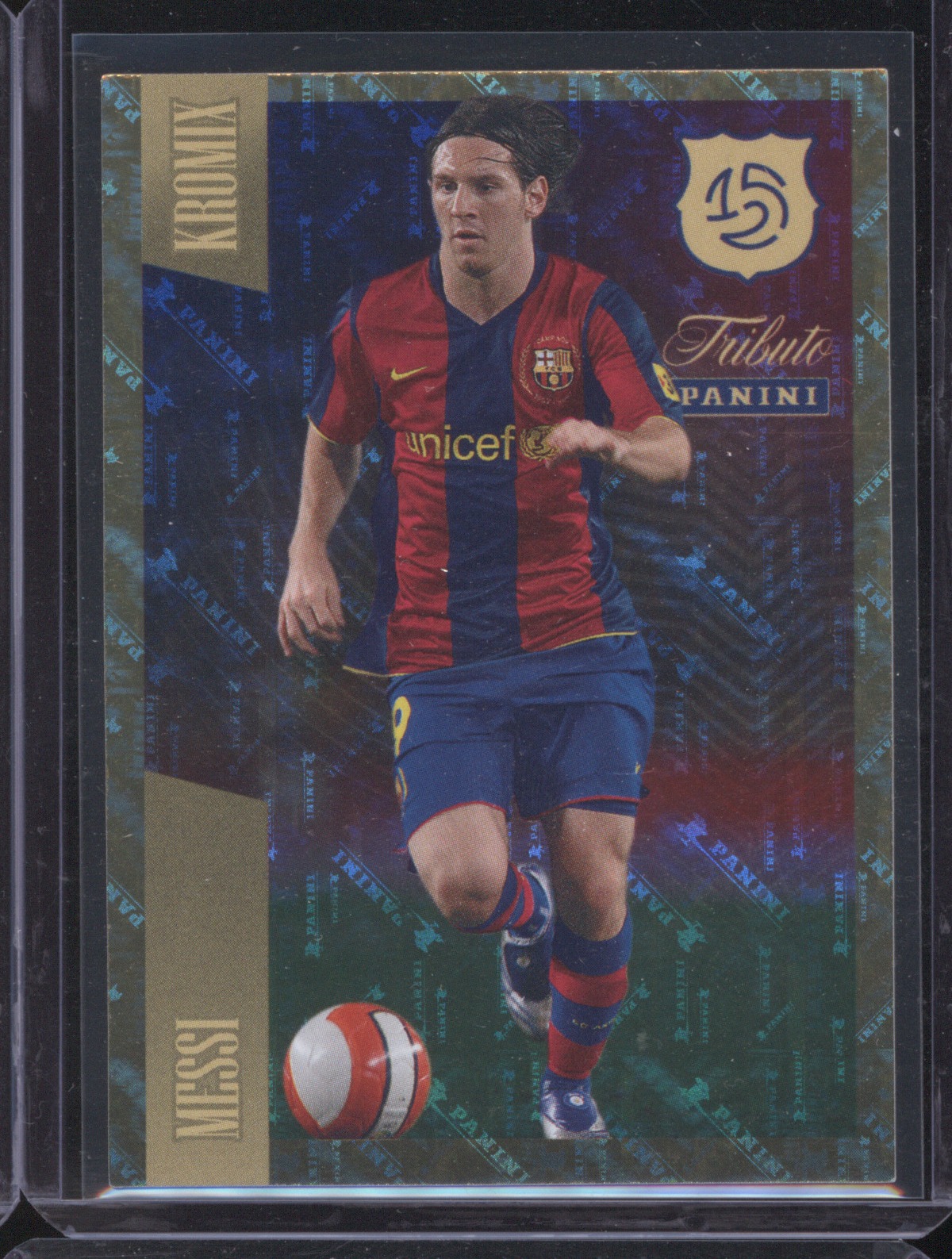 2025 Panini Tributo FC Barcelona Kromix #K90 Lionel Messi — front