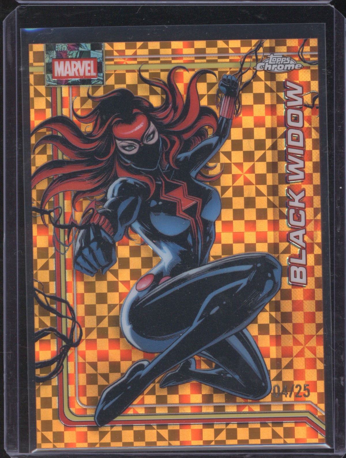 2026 Topps Chrome Marvel Comics #16 Black Widow — front