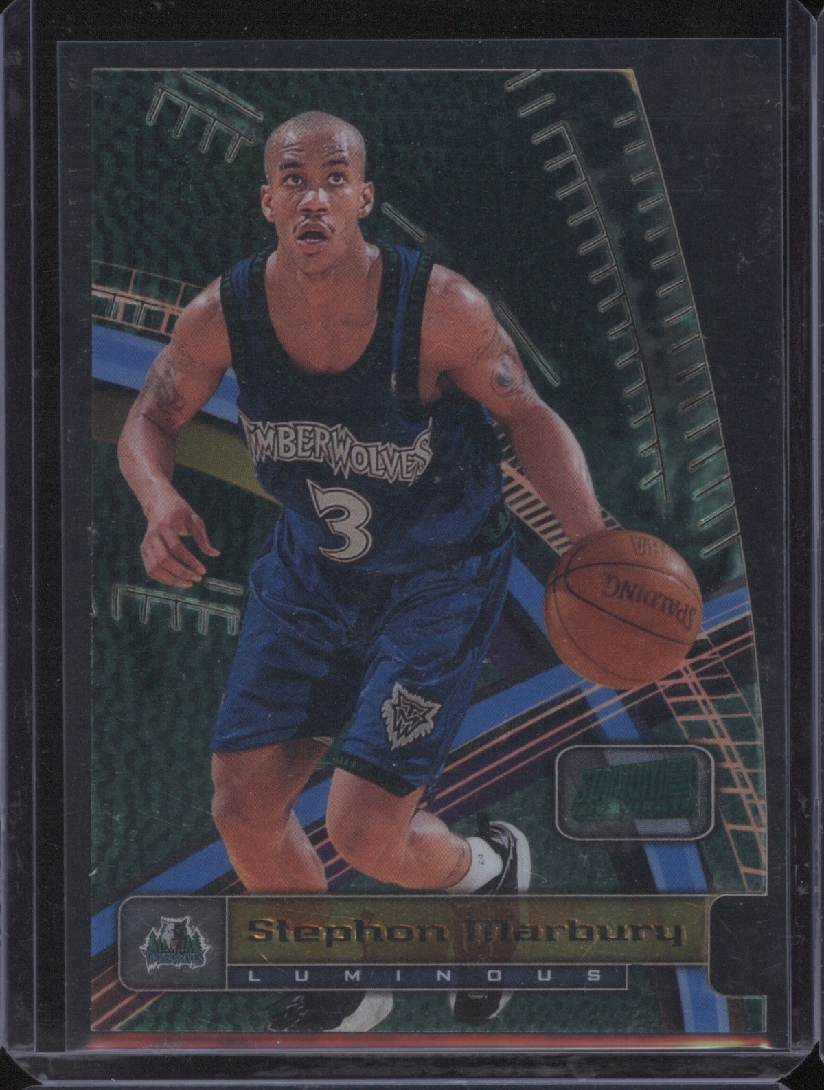1998-99 Topps Stadium Club Triumvirate Luminous #T3a Stephon Marbury — front