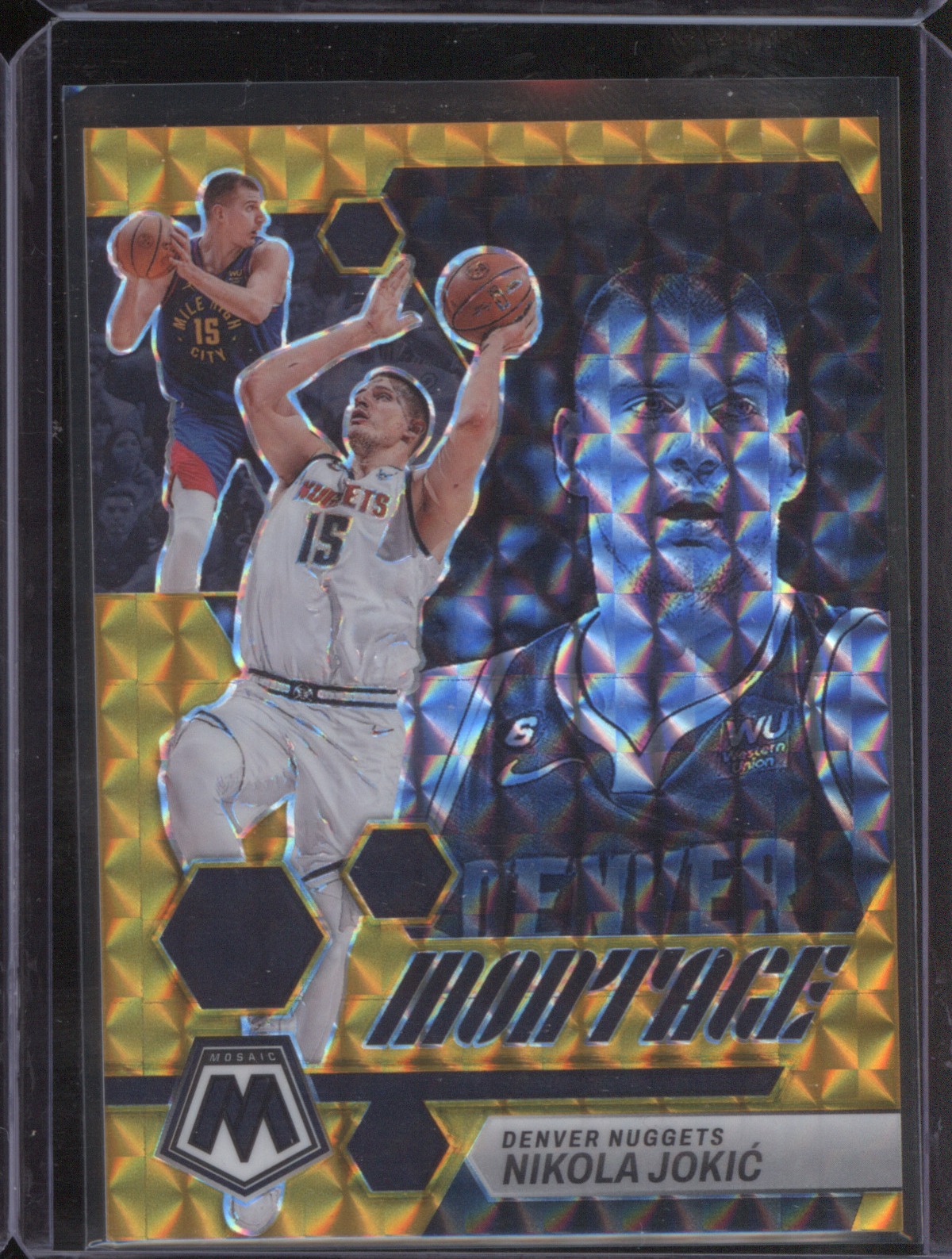 2022-23 Panini Mosaic #24 Nikola Jokic Montage Mosaic — front