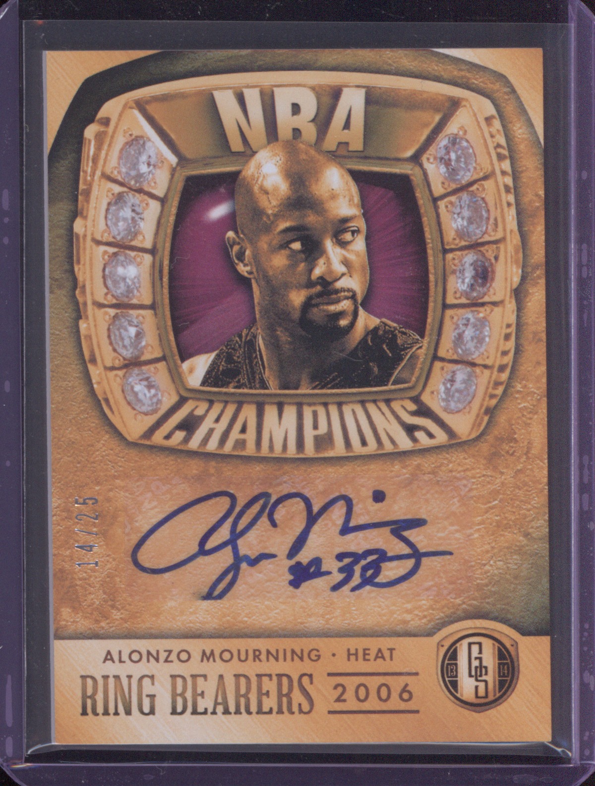 2013 Panini Gold Standard Ring Bearers #Alonzo Mourning — front