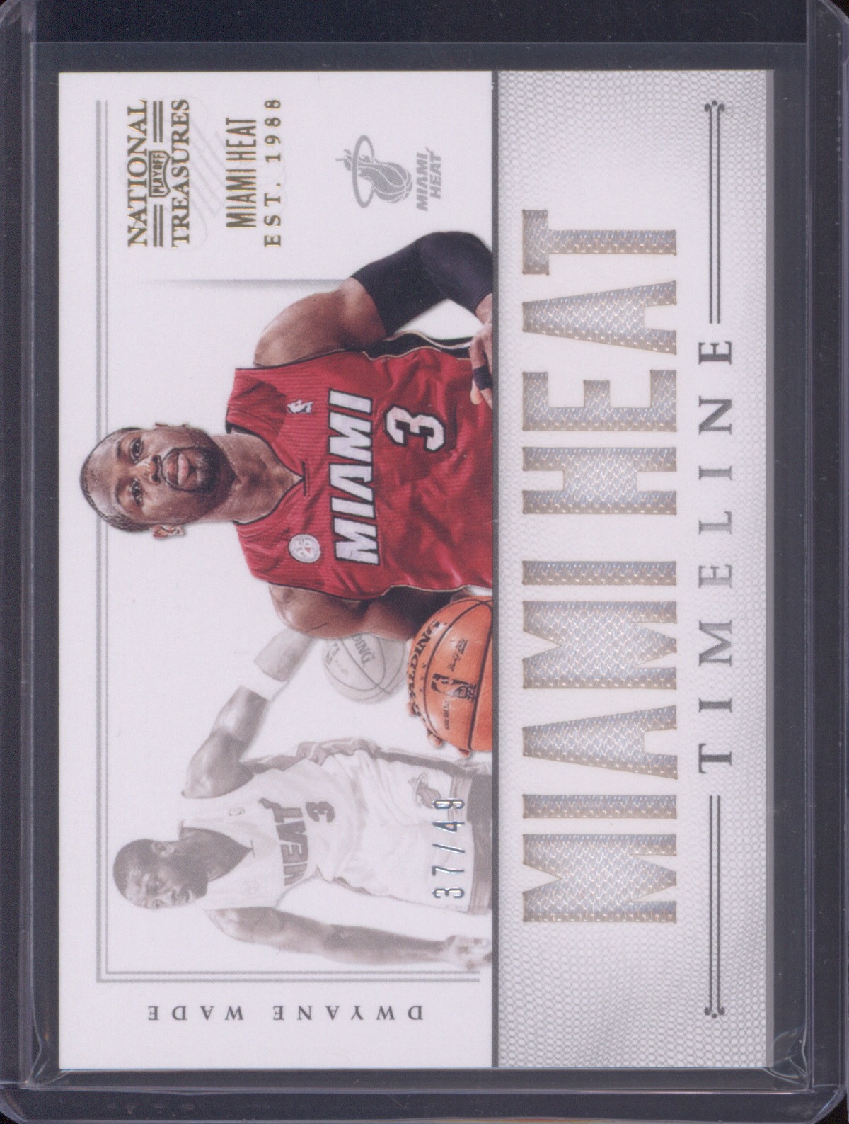 2012-13 Panini National Treasures Timeless Treasures #123 Dwyane Wade — front