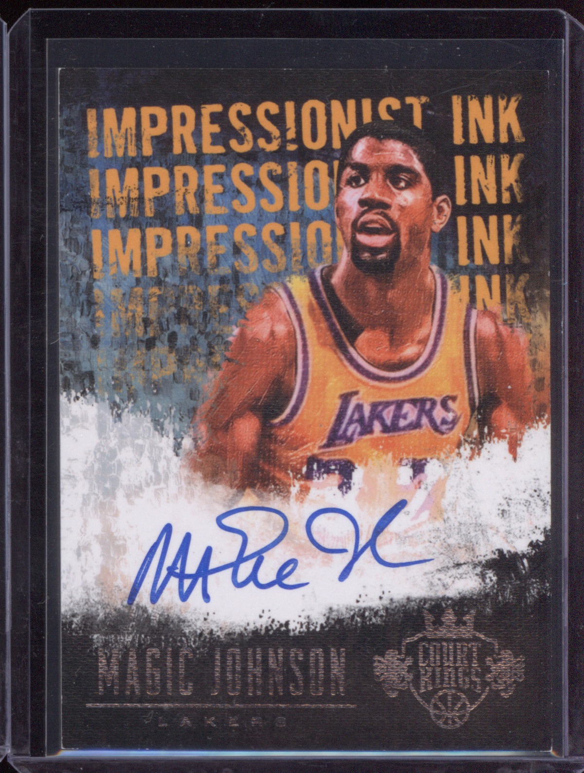 2019 Panini Court Kings Brush Strokes Magic Johnson — front