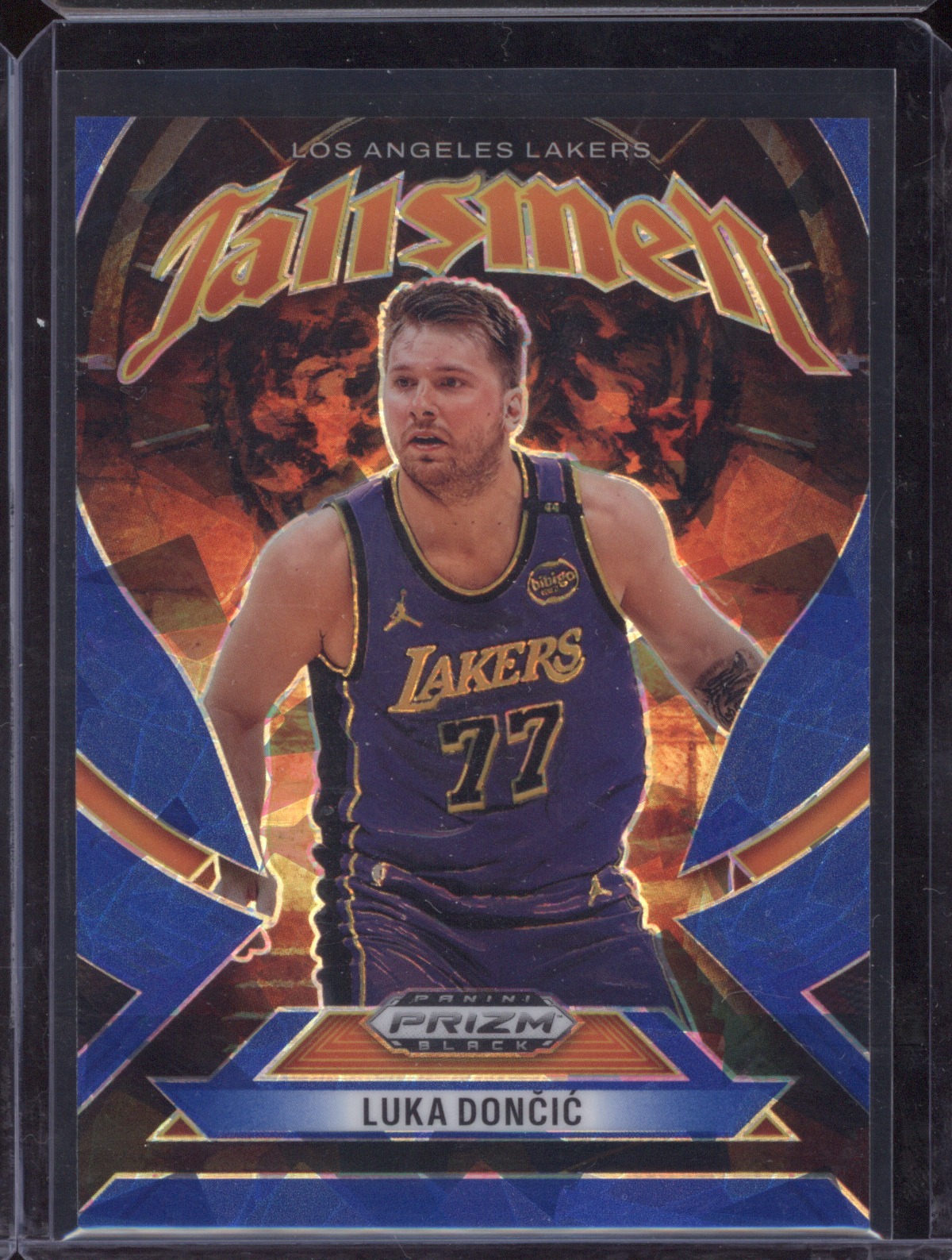 2024-25 Panini Prizm Black Talismen #2 Luka Dončić — front