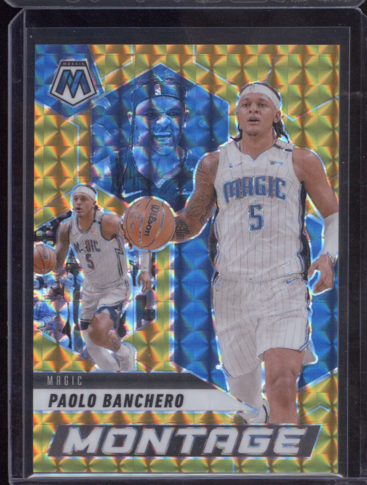 2024-25 Panini Mosaic #11 Paolo Banchero Montage — front