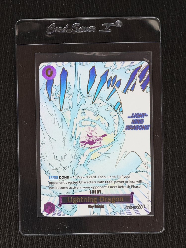 One Piece Card Game OP15-077 Lightning Dragon — front