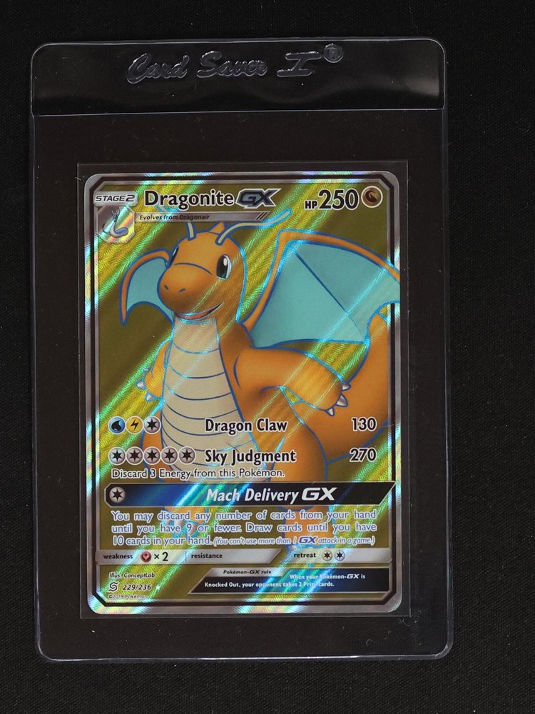 2019 Pokemon SM Unified Minds #229 Dragonite GX — front