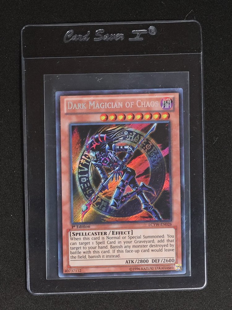 1996 Yu-Gi-Oh! LCYW-EN026 Dark Magician of Chaos — front