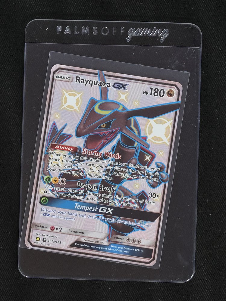2019 Pokemon #177a Rayquaza GX — front