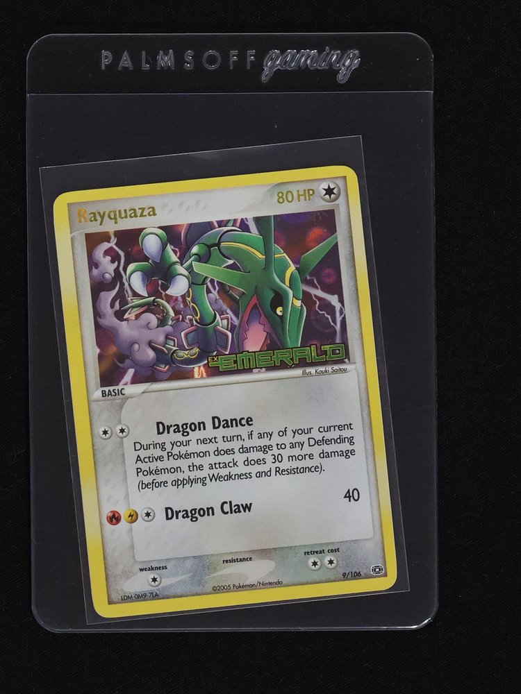 2005 Pokémon EX Emerald #9 Rayquaza — front