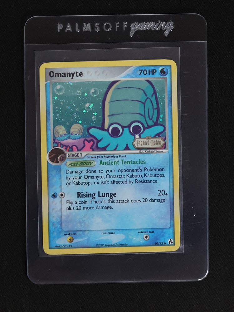 2006 Pokémon EX Legend Maker #60 Omanyte — front