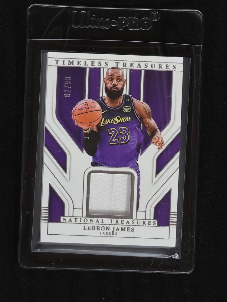2024-25 Panini National Treasures Timeless Treasures #TT-LBJ LeBron James — front