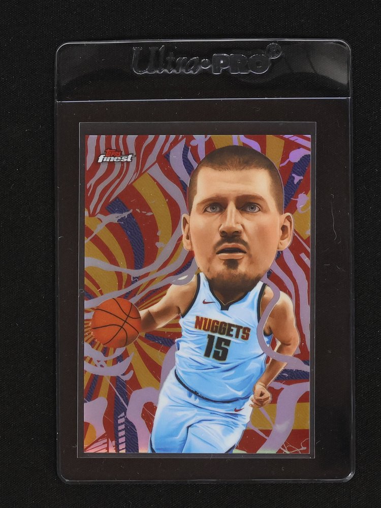 2025-26 Topps Finest #60 Nikola Jokić Oil Spill Refractor — front