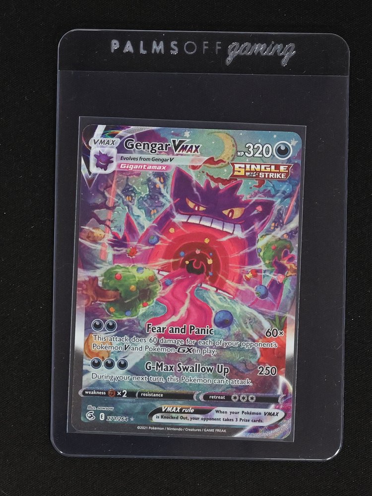 2021 Pokemon Sword & Shield Fusion Strike #271 Gengar VMAX — front