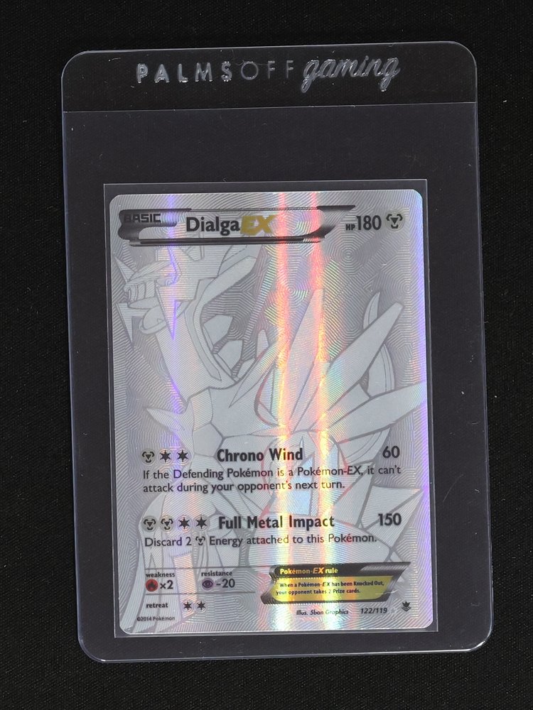 2014 Pokémon TCG XY Phantom Forces #122 Dialga EX — front