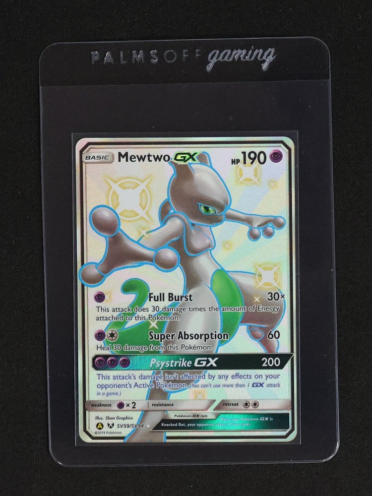 2019 Pokémon Hidden Fates #SV59 Mewtwo GX — front