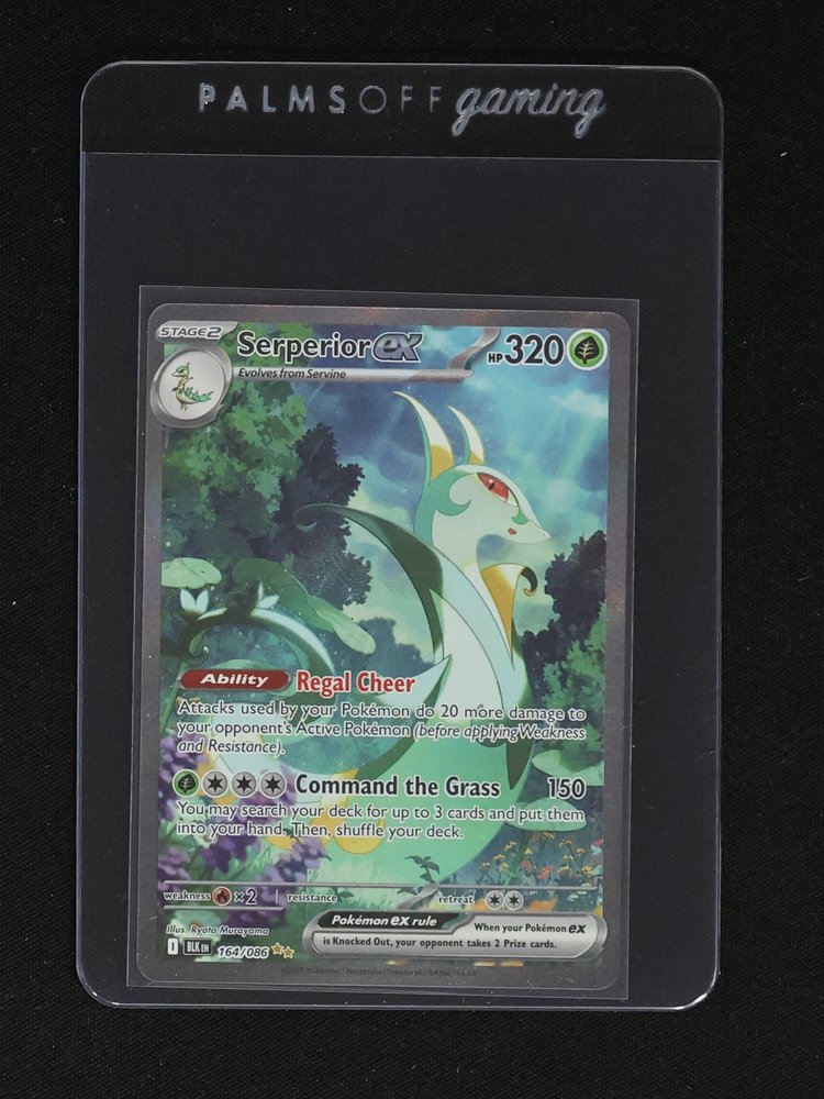 2022 Pokémon Black Bolt #164 Serperior ex — front
