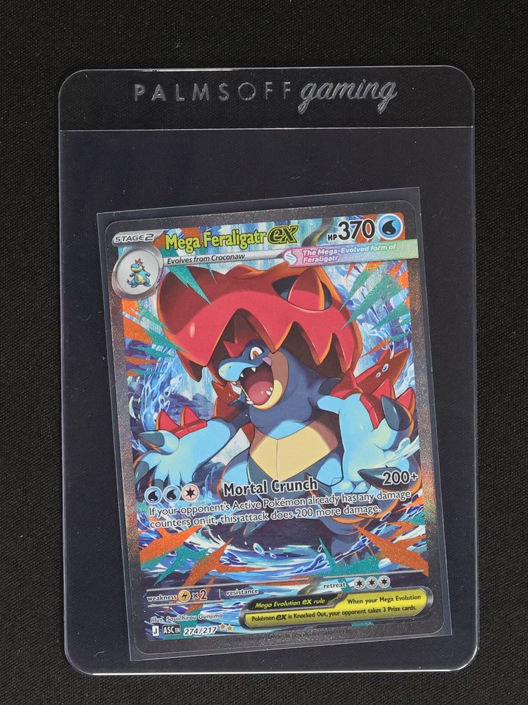 2026 Pokémon Ascended Heroes #274 Mega Feraligatr EX — front