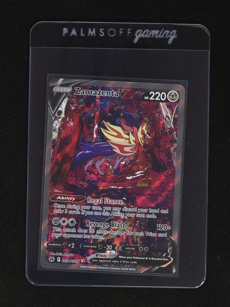 2023 Pokemon Crown Zenith #GG54 Zamazenta V — front