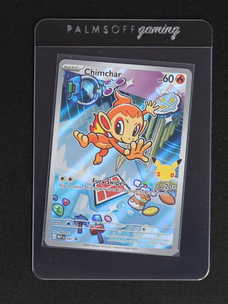 2026 Pokémon #041 Chimchar First Partner Illustration Promo — front