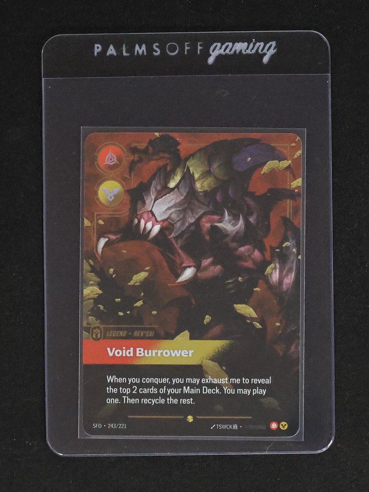 Spiritforged Riftbound #243 Void Burrower — front
