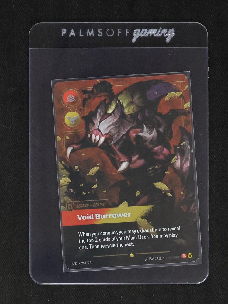 2025 Riftbound Spiritforged #243 Void Burrower Rek'Sai — front