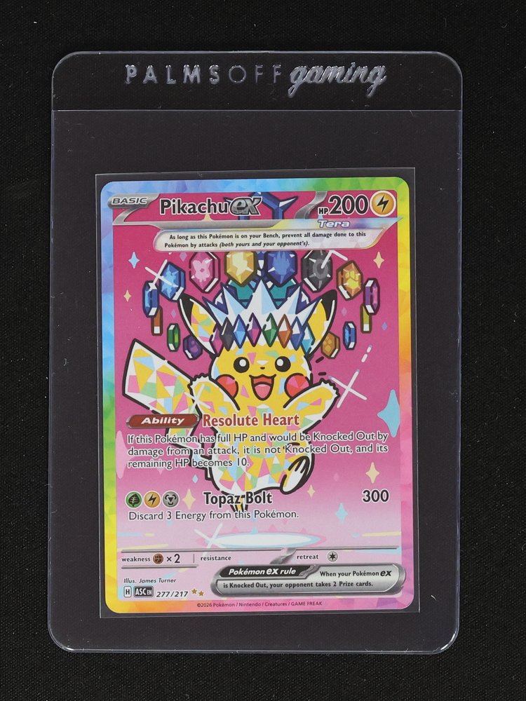 2026 Pokémon TCG Ascended Heroes #277 Pikachu ex — front