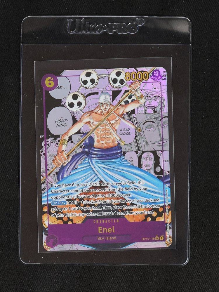 2026 One Piece Card Game OP15-118 Enel — front