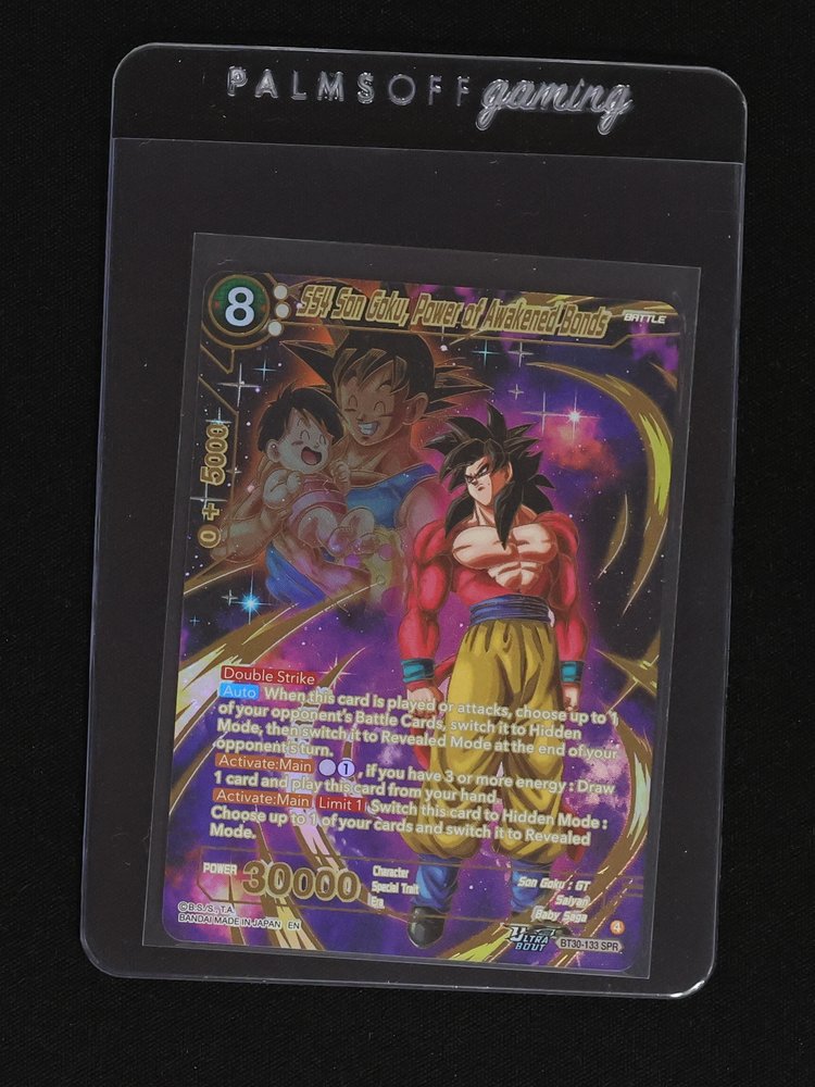 Dragon Ball Super Card Game Three Glorious Fighters SS4 Son Goku, Power Of Awakened Bonds BT30-133 SPR — front