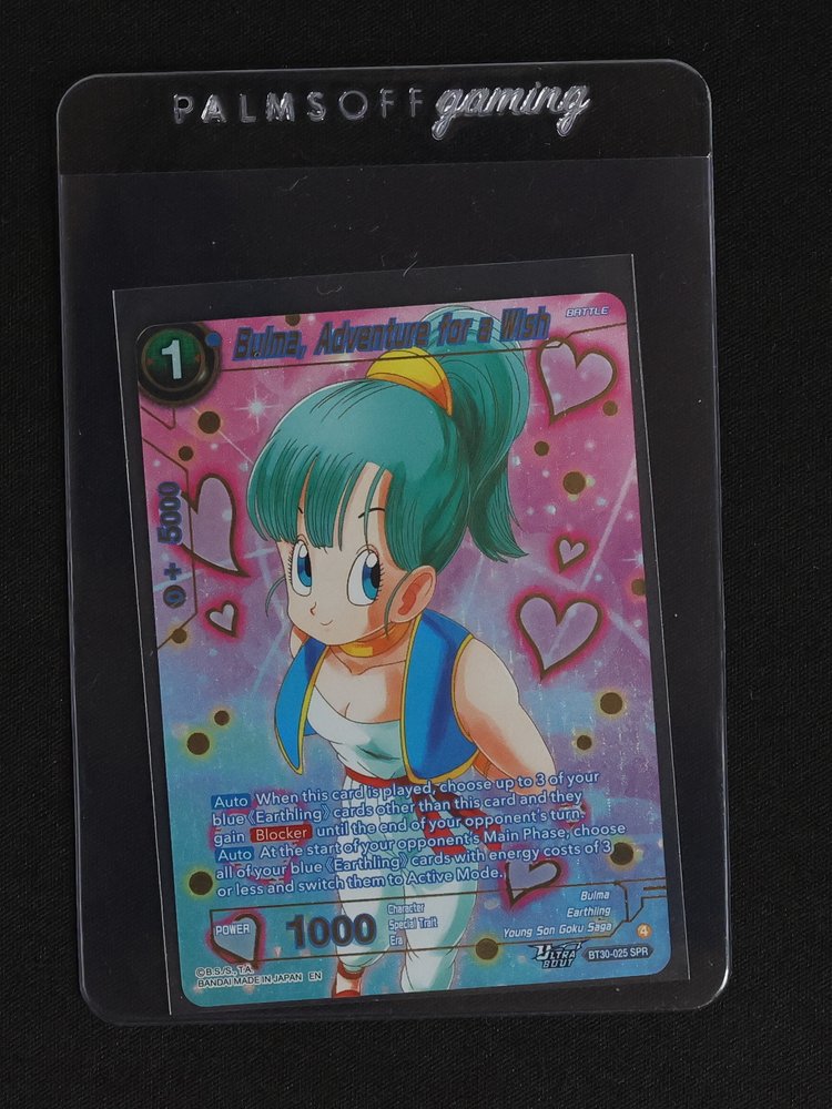 Dragon Ball Super Card Game BT30-025 Bulma, Adventure for a Wish SPR — front