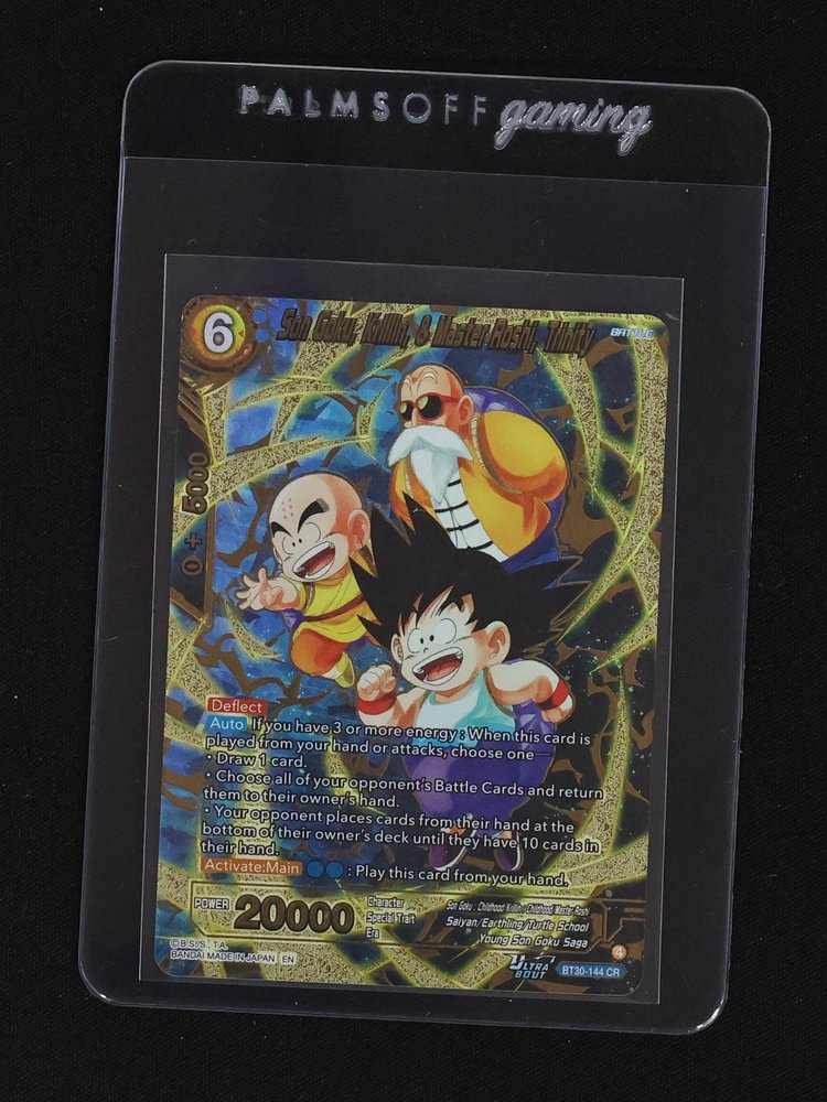 Dragon Ball Super BT30-144 Son Goku, Krillin & Master Roshi, Trinity CR — front