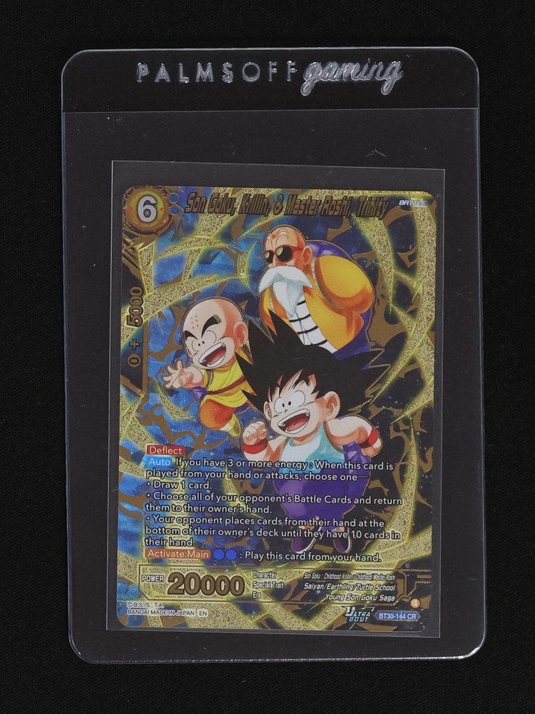 Dragon Ball Super BT30-144 Son Goku, Krillin & Master Roshi, Trinity CR — front