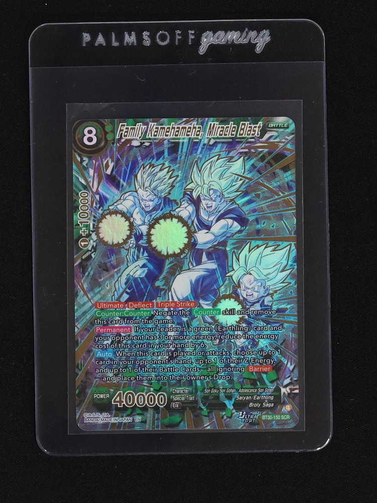 Dragon Ball Masters Three Glorious Fighters Family Kamehameha SCR BT30-150 — front