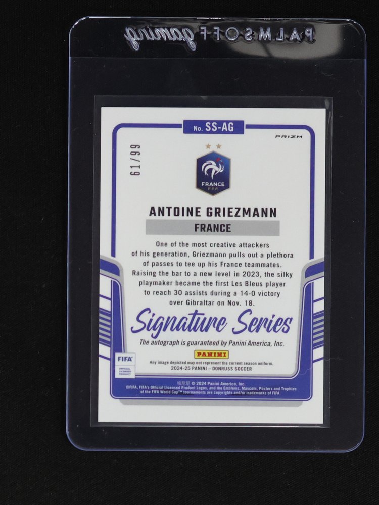 2024-25 Panini Donruss Soccer Signature Series #SS-AG Antoine Griezmann — front