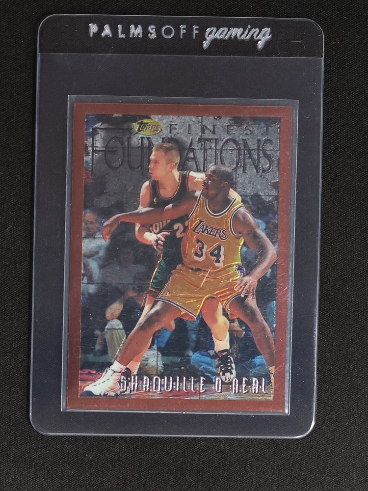 1996-97 Topps Finest Foundations Bronze #243 Shaquille O'Neal — front