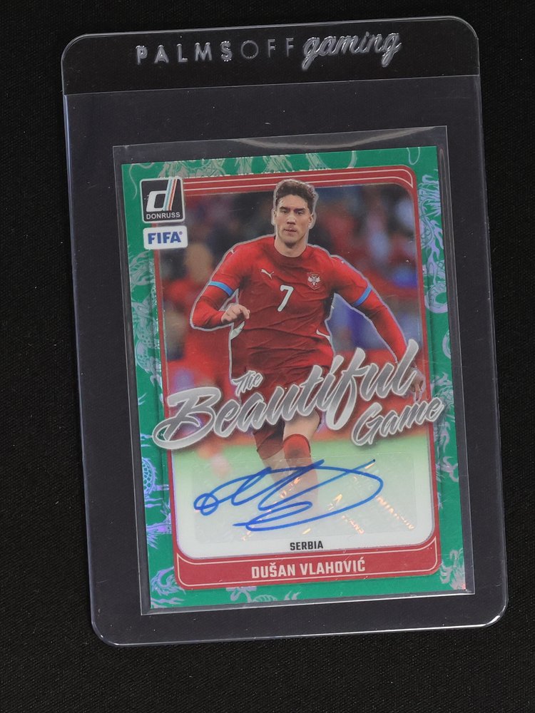 2024-25 Panini Donruss #BG-DV Dušan Vlahović The Beautiful Game Autograph — front